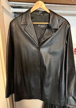 Romagnoli Black Leather Jacket