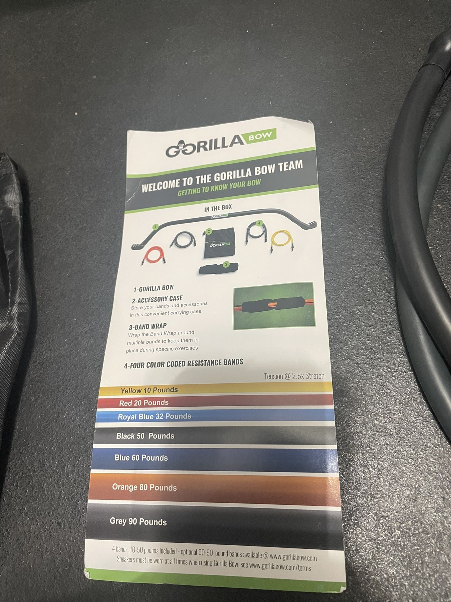 Gorilla Bow Green With Heavy band Set for Sale in Las Vegas NV OfferUp