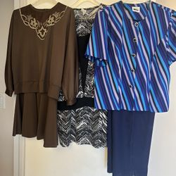 3 Women’s Suits L-XL In Excellent Condition .Yellow Jacket  Is Free With Purchase. Each Suite$10