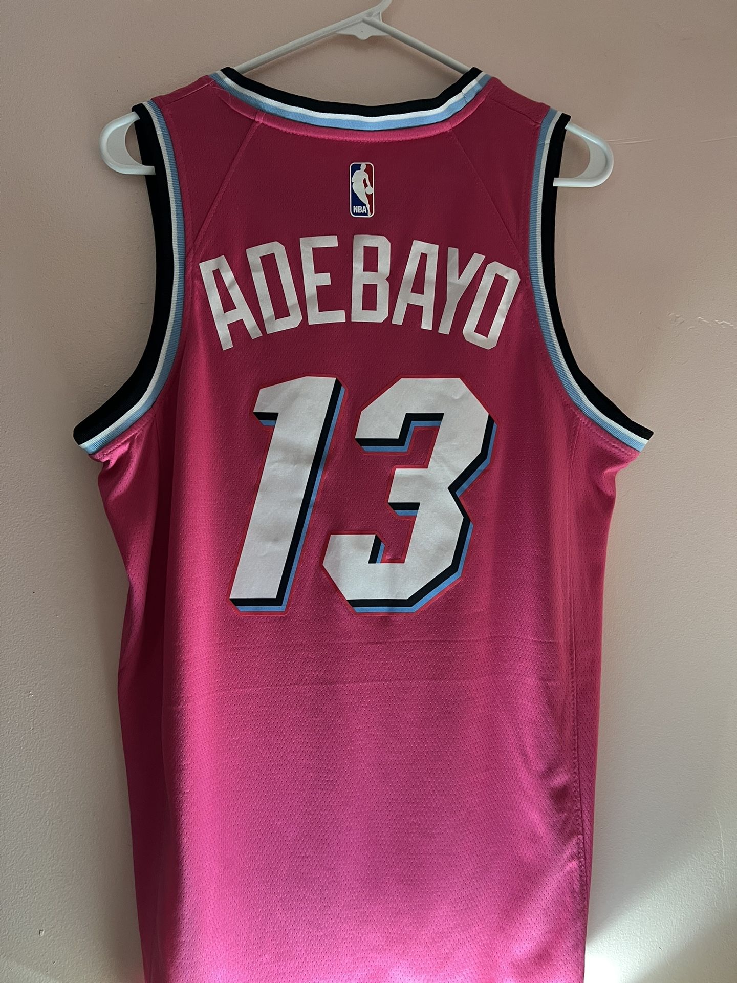 Miami Heat Bam Adebayo Jersey Pink Large