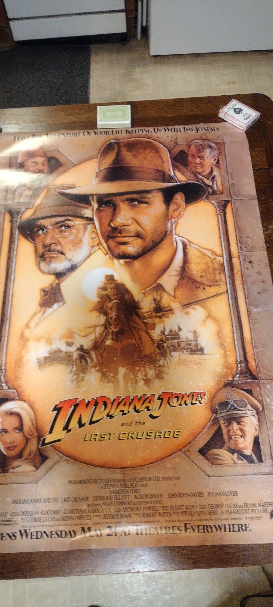 Indiana Jones And The Last Crusade 1989 Original Theater Poster