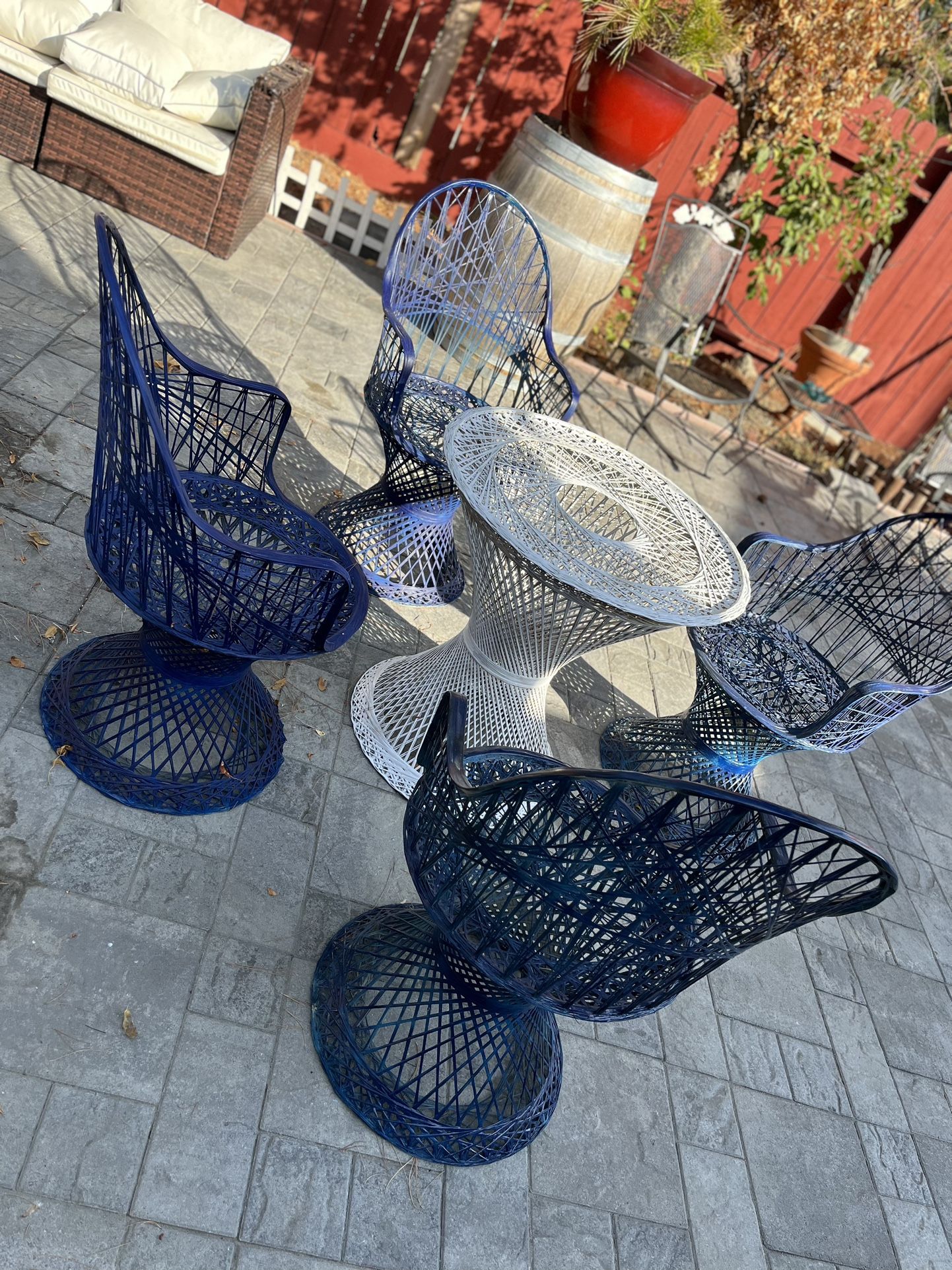 Patio Set Vintage Hawaiian Inspired