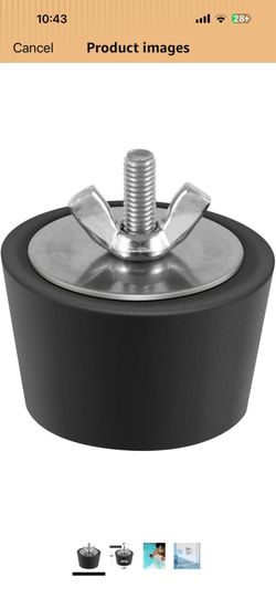 Aquatix Pro Pool Winterizing Plug Premium 1.5" to 2" Swimming Pool Winter Expansion Plugs with SS Screw, Stainless Steel Bolts, Heavy Duty Rubber, Pro