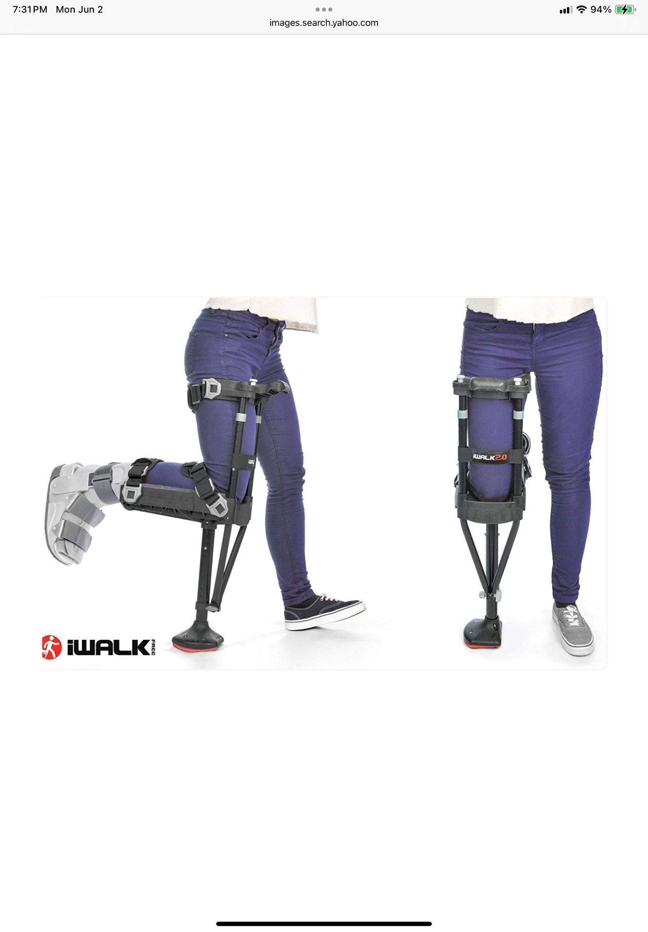 I Walk 2.0 Hands Free Crutch