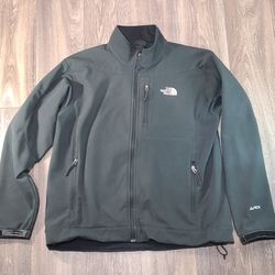 The North Face Apex Jacket Mens Large Black Zip 