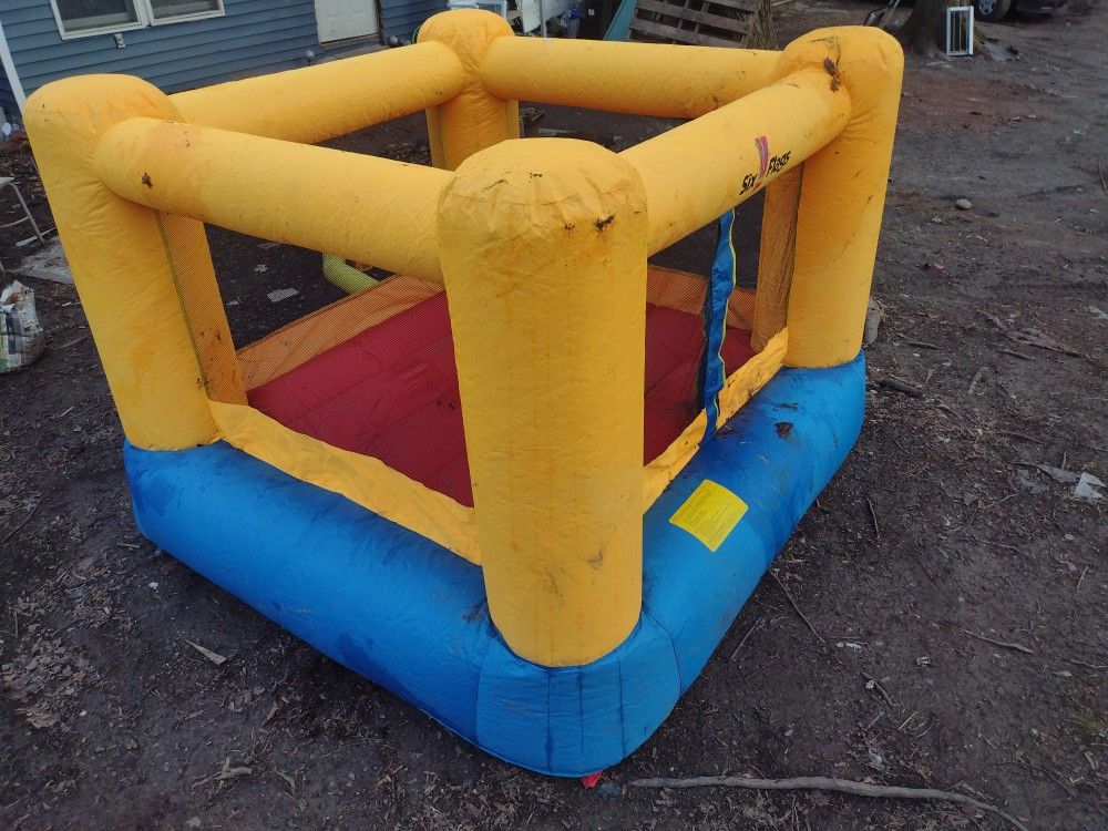 Six Flags Inflatable Bounce House