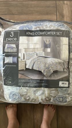 Reversible 3 Piece King Comforter Set