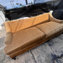 Vintage Style Velvet Sofa