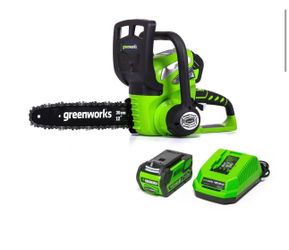 Greenworks 40V 12" Cordless Chainsaw Kit  - brand new