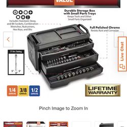 Husky 280 Piece SAE/Metric Mechanics Tool Set Tool Box