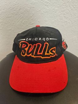 Vtg 90s Starter Chicago Bulls Script Hat