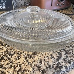 Glass Dish With Lid