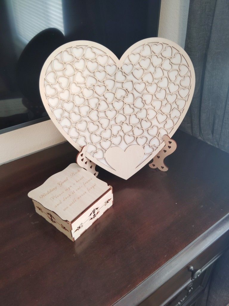 Heart Shaped Wedding Guest Book
