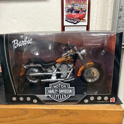 Barbie Harley-Davidson Fat Boy Replica Motorcycle Vehicle 2000 Mattel NRFB