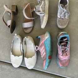 girls size 5 shoes bundle lot old school vans pink high heels adidas lego shoes ivory scallop gap