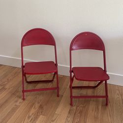 Red Vintage Chairs Kids