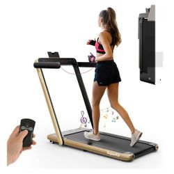  Treadmill Jogging Machine W/APP Control Gold
