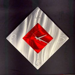 Modern Diamond Shape Art Wall Clock