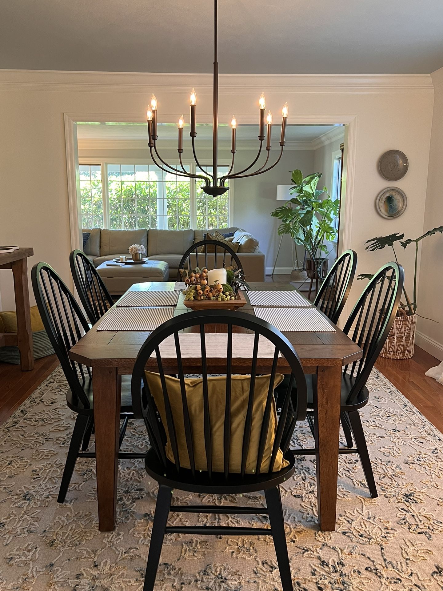 Dining Set, China Cabinet, and Sideboard