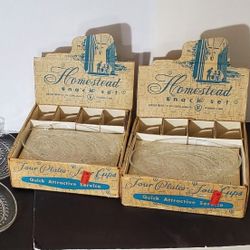 Vintage 12pc Set Federal Glass Homestead Snack Set -1950s