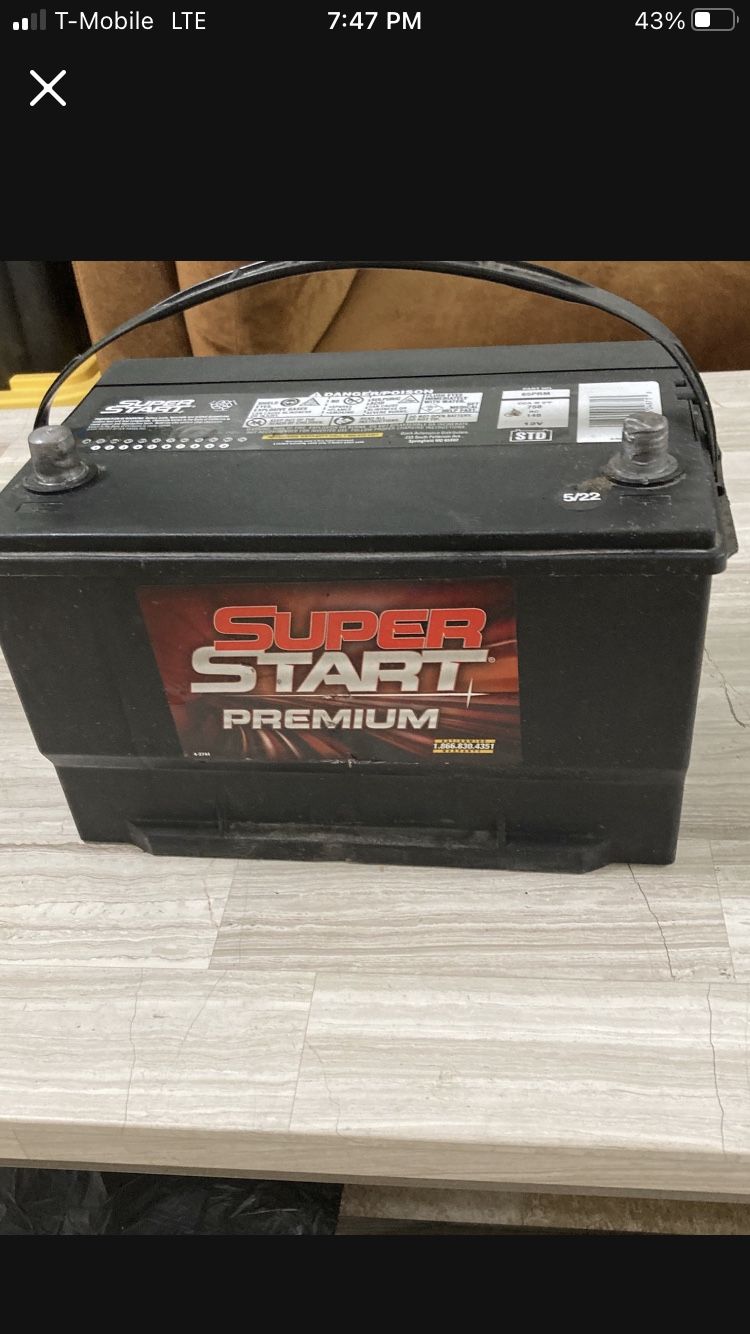 Battery For A 8 Cylinder Car Or Truck $90