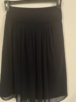 Navy Pleated Skirt White House Black Market Brand