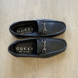 Men’s Vintage Gucci Horsebit Leather Loafers in Black