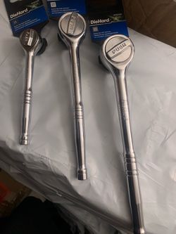 BRAND NEW NOT USED 1/4, 3/8, 1/2 Die Hard ratchets selling all three together
