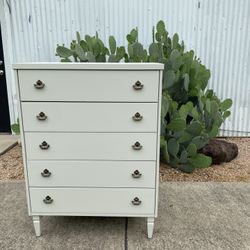 Vintage White Mid Century Modern Sideboard Dresser