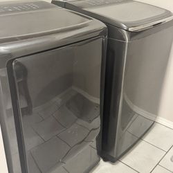 Samsung Washer & Dryer Set – $450 (Black Stainless Steel)