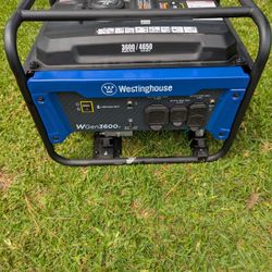 In excellent running condition. Westinghouse 3600/4650 generator!  Air conditioner and camper/rv ready generator!  with 110 outlets also! Starts first
