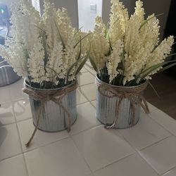 Set of fake plants