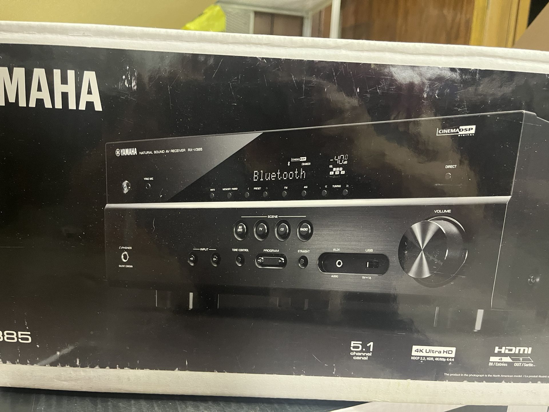 Yamaha AV 5.1 Receiver. - 4K HDMI