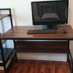 Desk Metal Frame Wood Grain Laminate?