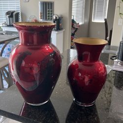 Trish Vintage Red Vases 