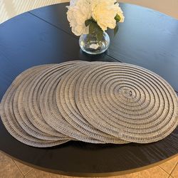 Silver Round Placemats