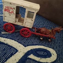 Cast Iron Carriage And Horses