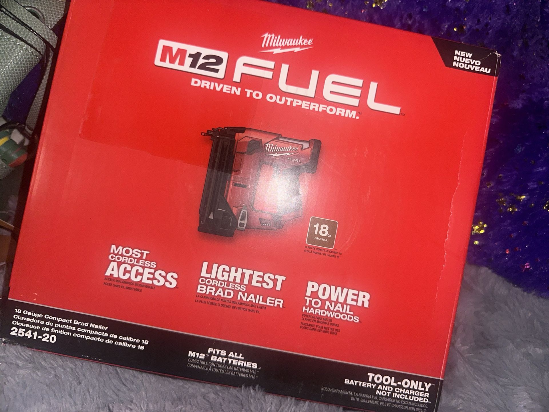 Milwaukee Fuel 18 Gauge Compact Brad Nailer M12
