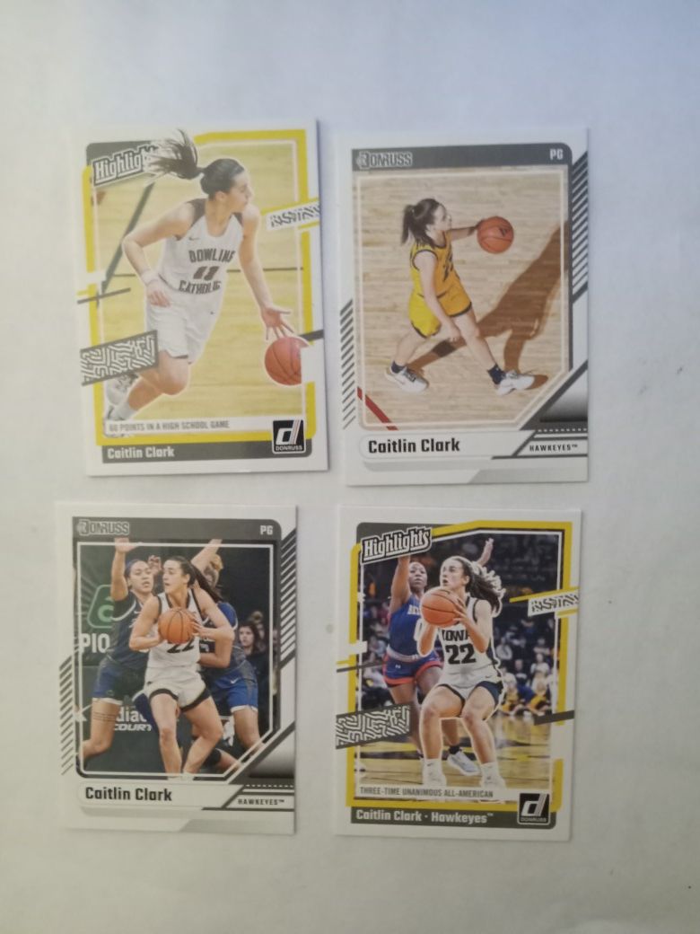 2024 Caitlin Clark Rookie Cards X4