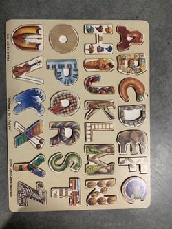 Alphabet wood puzzle
