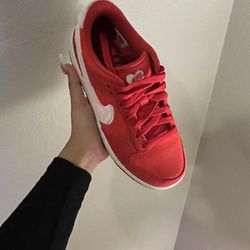 Nike dunk low fire red/pink form 