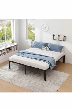 NEW JETO king size Metal Bed Frame, 12” H. Holds 1100 lbs. Russell/Boulder area