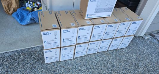 Simply Essential 8-Pack Champagne Flutes – Lot of 15  Boxes