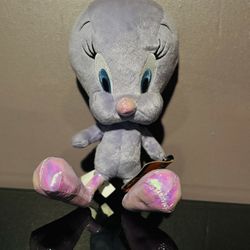 11" Tweety Bird Purple Metallic Plush