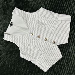 Express Pinstripe Elegant Classy Vest