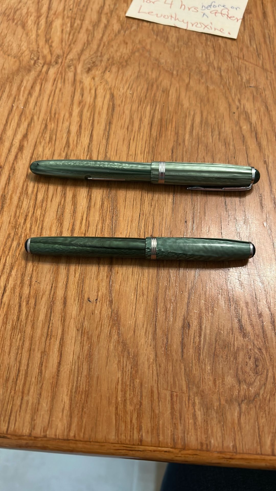 2 Green Fountain Pens PRICE REDUCED!