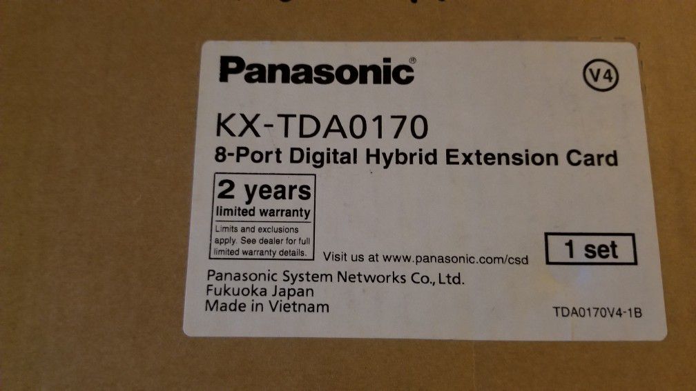Panasonic KX-TDA0170 8 port digital hybrid extension card