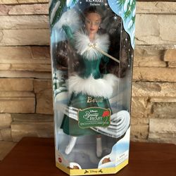 Barbie Belle Disney’s Beauty And The Beast The Enchanted Christmas Walmart Exclusive Doll 1998 New