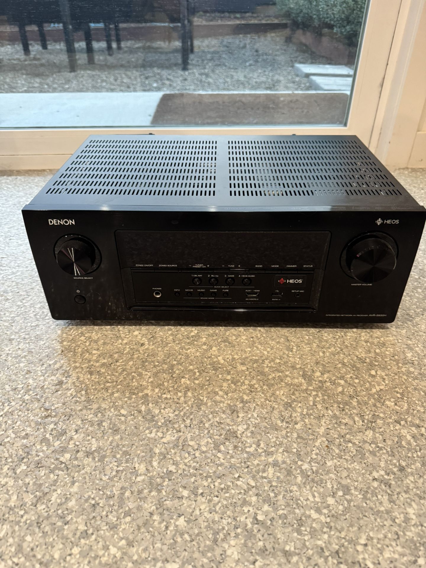 DENON INTEGRATED NETWORK AV RECEIVER.