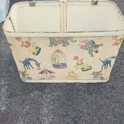 Antique 50's Gay Time Vinyl Toy Box